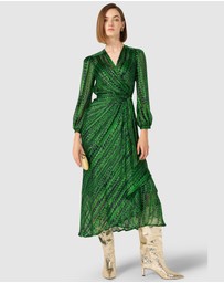 SACHA DRAKE - Savoir Midi Wrap Dress