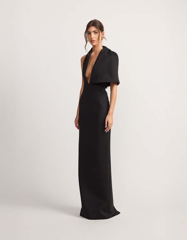 TOJHA - Oscar Halter Maxi Dress Black
