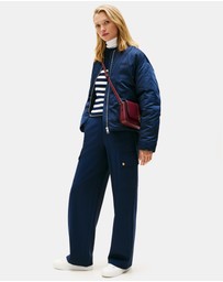 Tommy Hilfiger - Leather Cupsole Sneakers - Women's