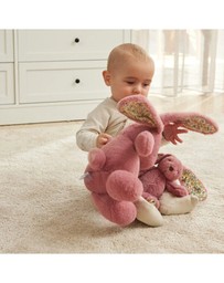 Jiggle and Giggle - Floral Raspberry Bunny Medium