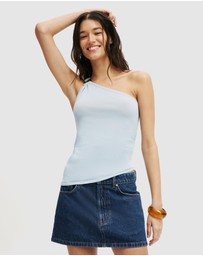 Cotton On - Asymmetric One Shoulder Knit Tank