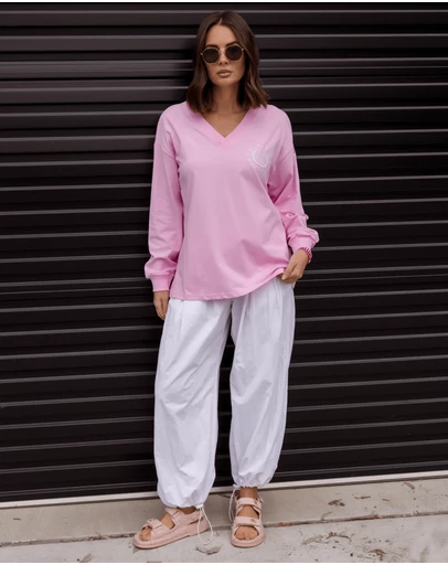 ALEXANDRA - Jossy Long Sleeve Top Pink