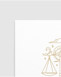 Olive et Oriel - Libra Celestial Zodiac Art Print