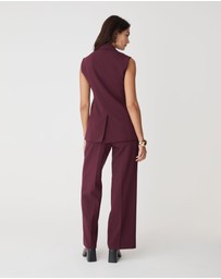 Forcast - Nikki Long Collared Vest