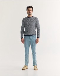 Oxford - Liam Stripe Crew Neck