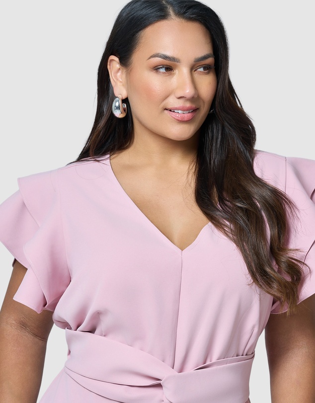 Pink Dusk by Curve Project - Caught Out Jumpsuit