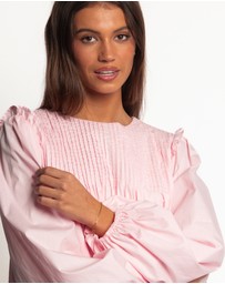 Petal & Pup - Wyatt Long Sleeve Mini Dress - Pink