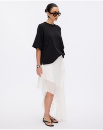 Minima Esenciales - Lucy Asymmetrical Midi Skirt