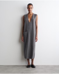 COS - Boiled-Wool Midi Dress