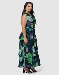 Pink Dusk by Curve Project - Wild Nights Maxi Dress