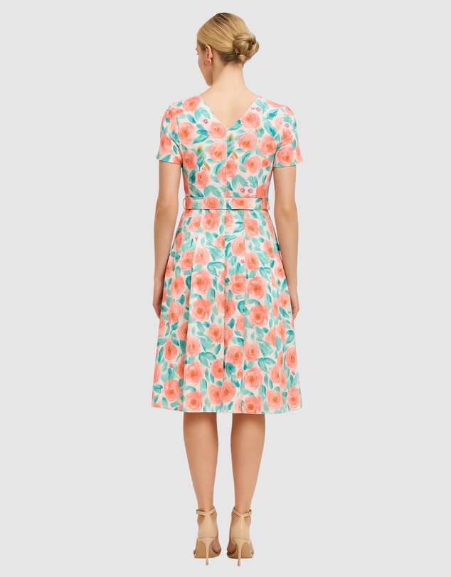 Pink Ruby - Spring Racer A-Line Dress