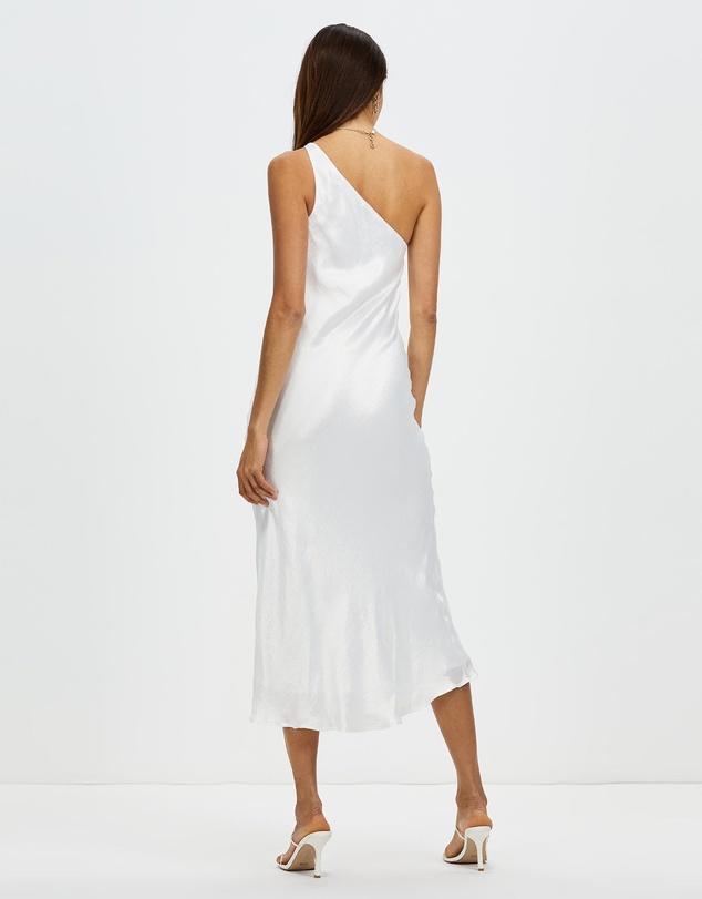 Third Form - Running Water Bias One Shoulder Dress