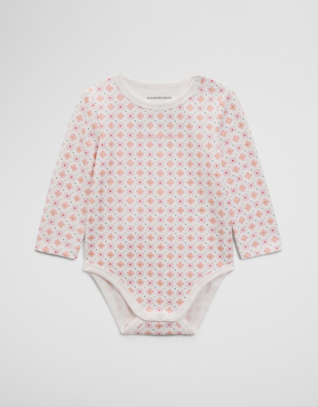 Country Road - Long Sleeve Pointelle Frill Bodysuit