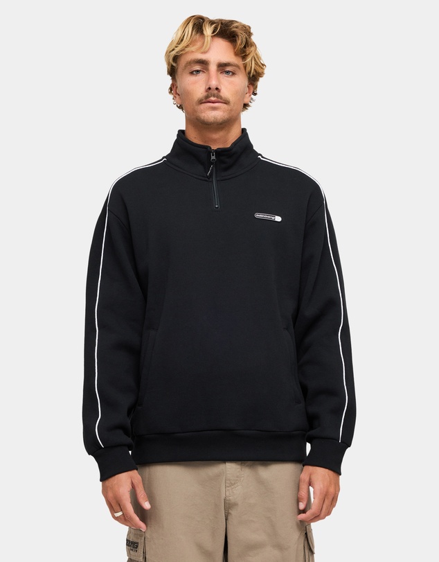 Billabong - Mens Spec Panelled 1/4 Zip Mock Neck Fleece Top