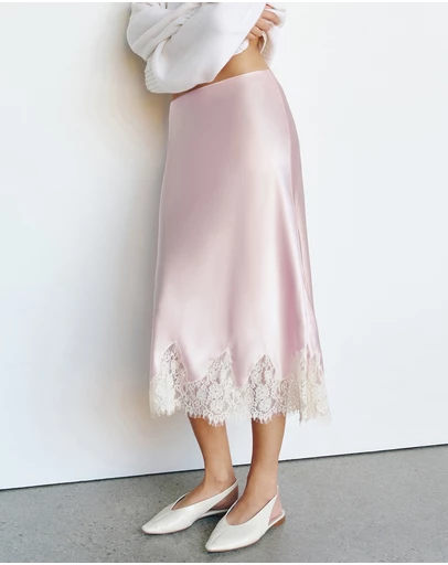 Reformation - Carolina Silk Skirt