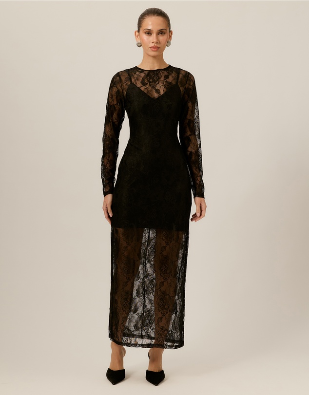 Tussah - Esme Lace Long Sleeve Maxi Dress