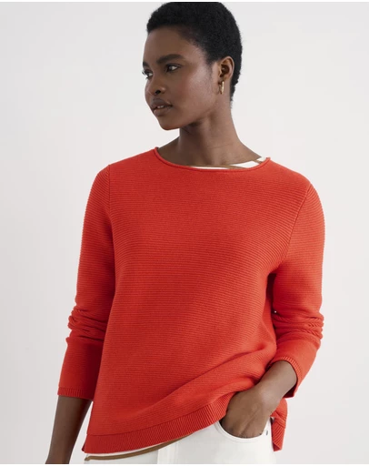 Seasalt - Seasalt Cornwall Orange Makers Jumper