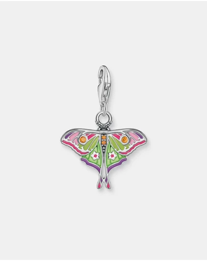 THOMAS SABO - THOMAS SABO Moth Colourful Silver Charm