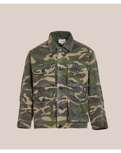 Found - Camouflage Twill Utility Cargo Jacket