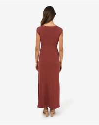 Forcast - Lourdes Ribbed Knit Dress