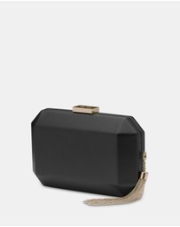 Olga Berg - Lia Facetted Clutch With Tassel