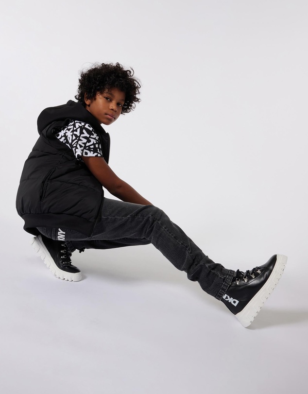 DKNY - Logo Short Sleeve T-Shirt - Kids-Teens