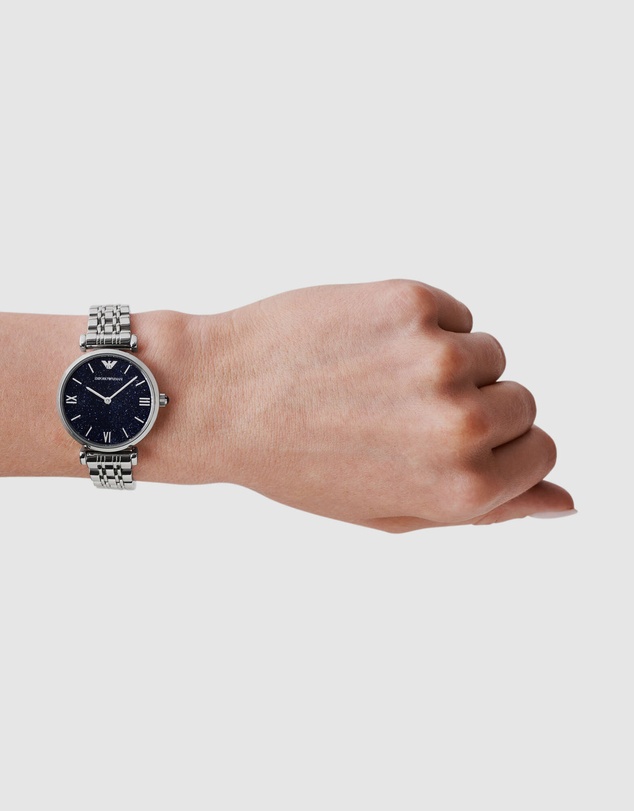 Emporio Armani - Silver-Tone Analogue Watch