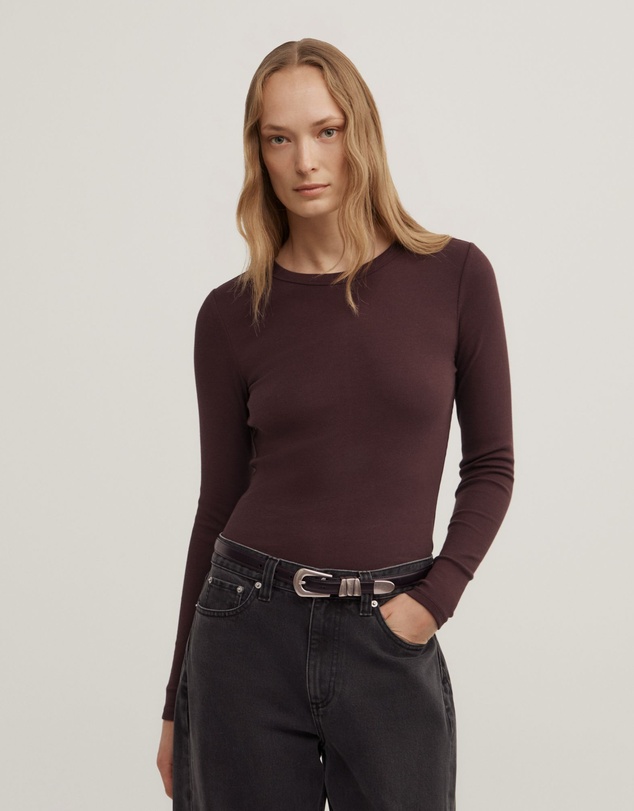 Witchery - Crew Rib Long Sleeve Top