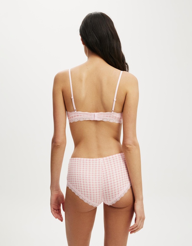 Cotton On Body - Cotton Lace Triangle Padded Bralette