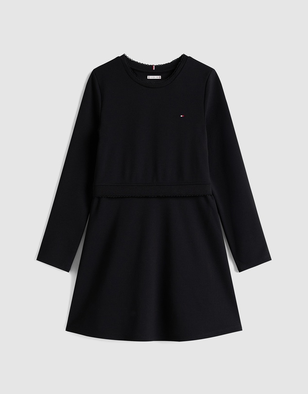 Tommy Hilfiger - Punto Long Sleeve Skater Dress - Kids