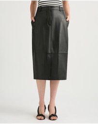 David Lawrence - Emmanuel Leather Skirt