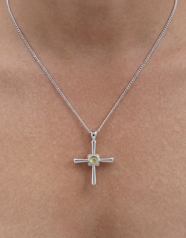 HOUSE OF SLANI - Silver Cross Necklace