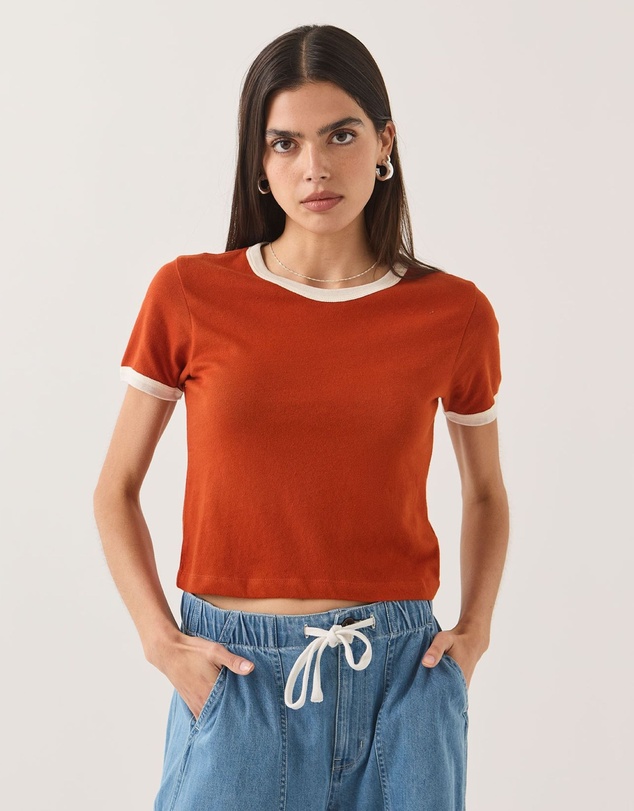 Brixton - Carefree Organic Ringer Tee