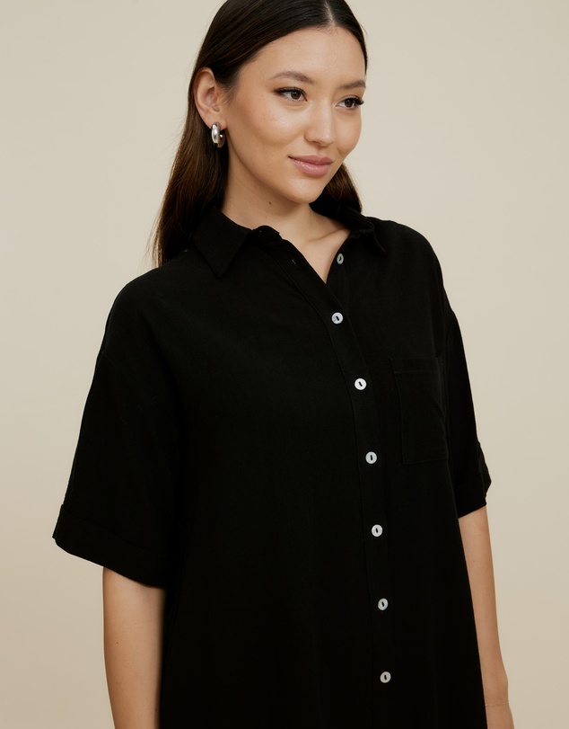 The Fated - Finesse Relaxed Shirt Dress