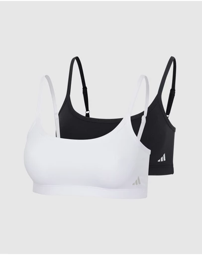 adidas Sportswear - 2 Pack Active Modal Comfort Wirefree Bralette With Cotton