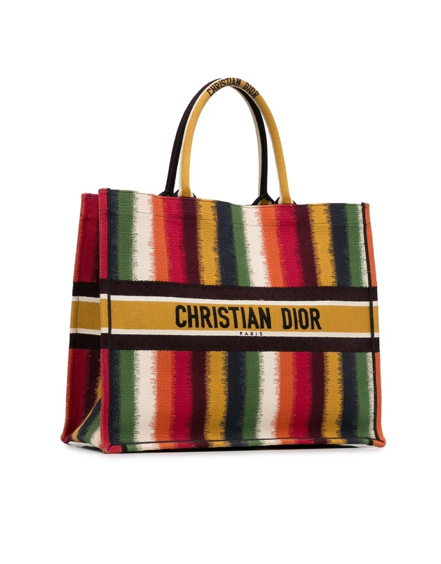 Pre-Loved by Azura Reborn - Pre-Loved Dior Book Tote Oblique Striped Tote