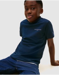 Tommy Hilfiger - Unisex Logo Crew Neck T-Shirt - Kids