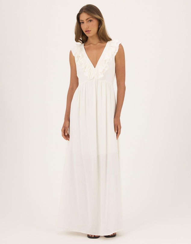 Atmos&Here - Daisy Ruffle Sleeve Maxi Dress