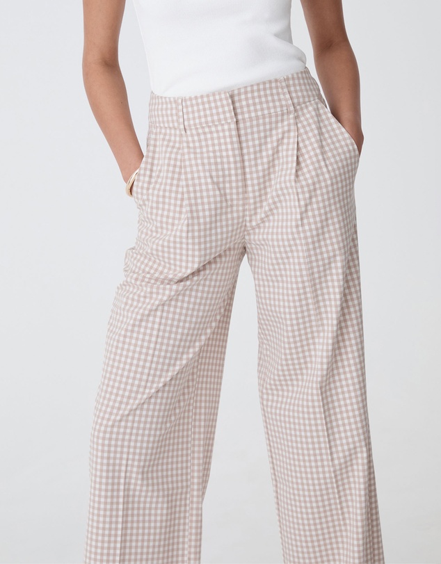 Forcast - Koora Check Wide Leg Pants