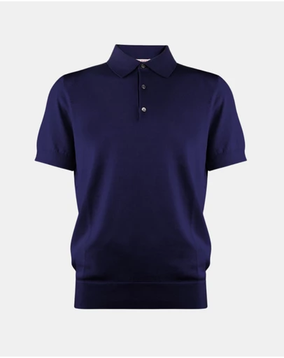 Henry Bucks - MCKINNON & CO Cotton Silk Button Polo