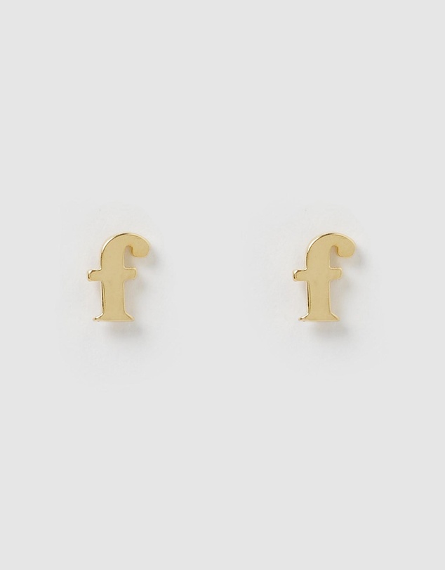 Izoa - Little Letter F Stud