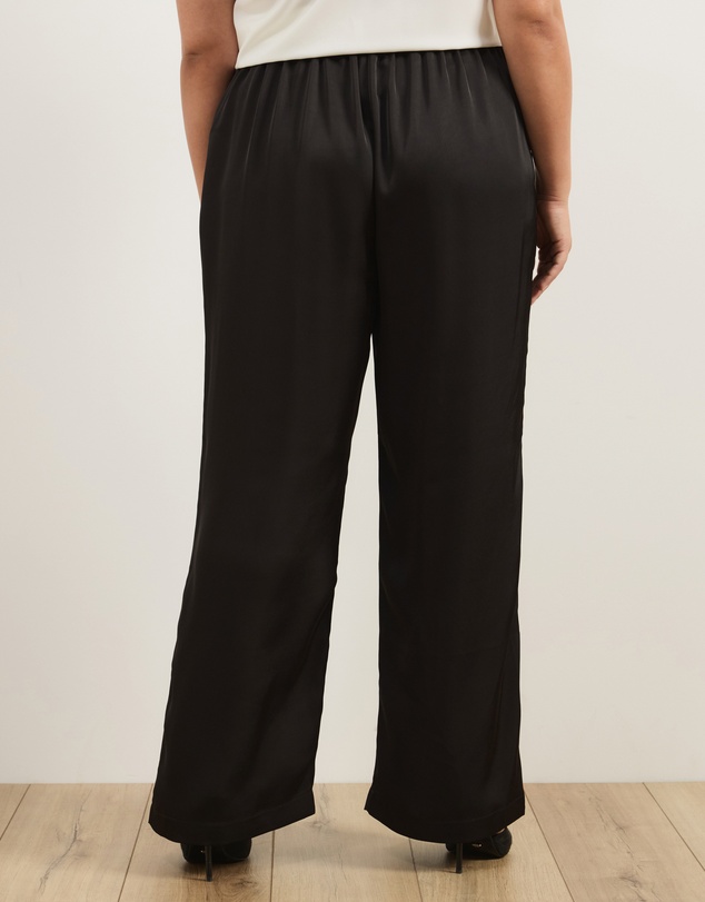 Atmos&Here Curvy - Safffy Satin Pants