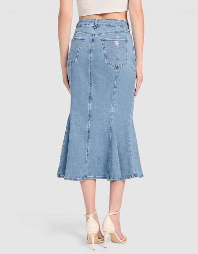 GUESS - Lia Denim Midi Skirt