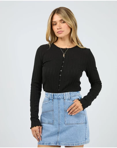All About Eve - Tarni Knit Top Black