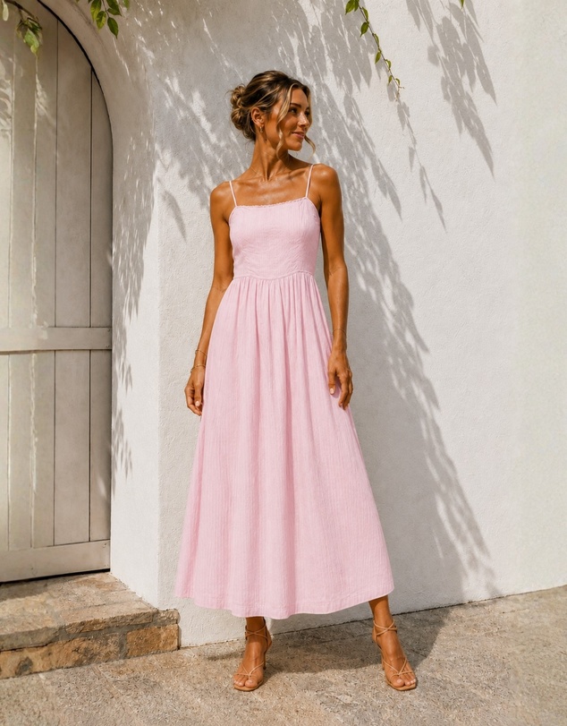 Esther & Co - Janiella Dress - Pastel Pink