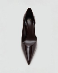 M.N.G - Asymmetrical Patent Leather Court Shoes