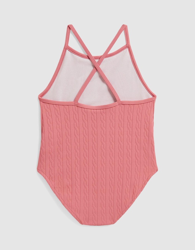 Polo Ralph Lauren - Mini-Cable Jacquard One-Piece Swimsuit - Kids