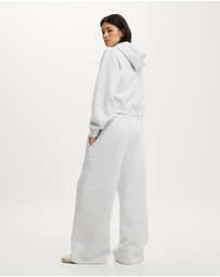 Cotton On Body Active - Plush Tie Waist Wide Leg Sweatpants