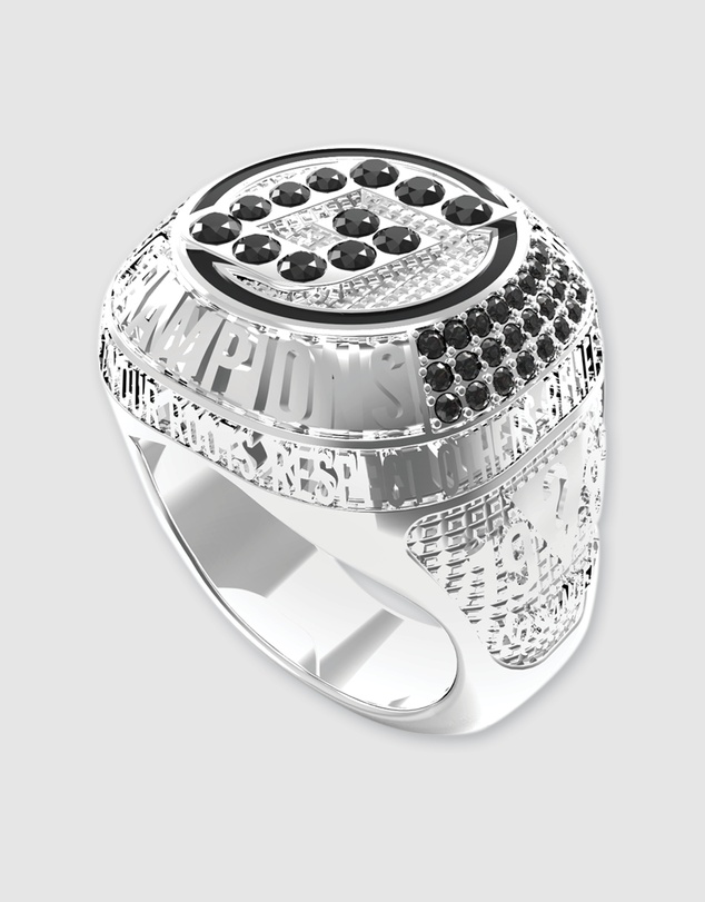 GUESS - Guess G Coin Silver Tone Ring 60