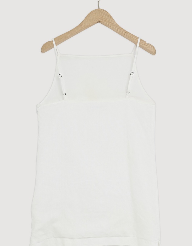 Revibe - Repaired Assembly Label Linen Mini Dress